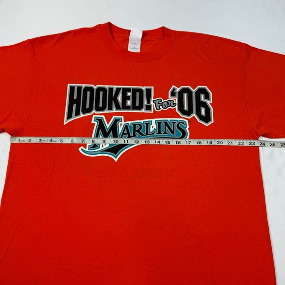 Vtg Florida Marlins Miguel Cabrera Mens T-Shirt XL Y2K 2006 Orange B3 - Picture 7 of 8